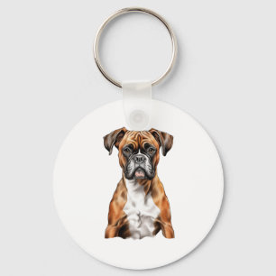 Boxer Buddies Schattige Hondenontwerpen voor Loyal Sleutelhanger