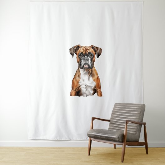 Boxer Buddies Schattige Hondenontwerpen voor Loyal Wandkleed (In situ)