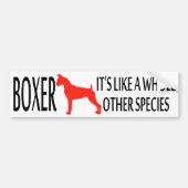 Boxer-Bumpersticker Bumpersticker (Voorkant)