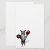 Boxer Cat Briefpapier (Voorkant / Achterkant)