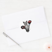 Boxer Cat Hart Sticker (Envelop)