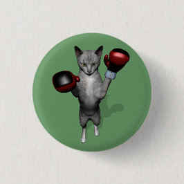 Boxer Cat Ronde Button 5,7 Cm
