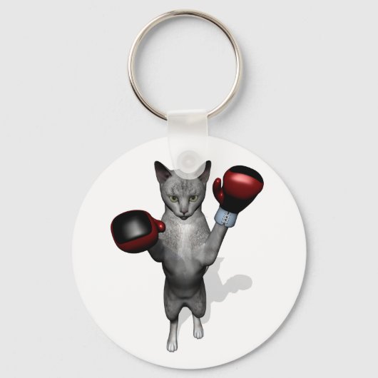 Boxer Cat Sleutelhanger (Voorkant)