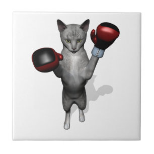 Boxer Cat Tegeltje