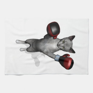 Boxer Cat Theedoek