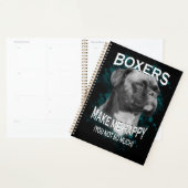 Boxer Chien Amoureux des animaux Texte d'art (Devant avec enveloppe)