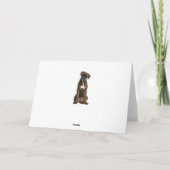 Boxer Chien Chien Chien Heureux Anniversaire Carte (Dos)