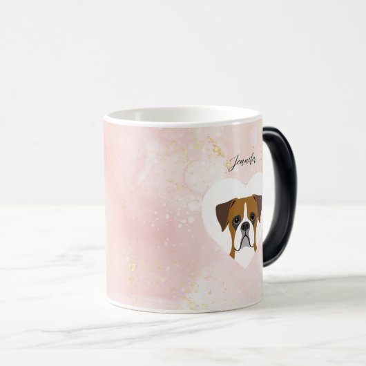 Boxer Chien Mugs (Devant droit)