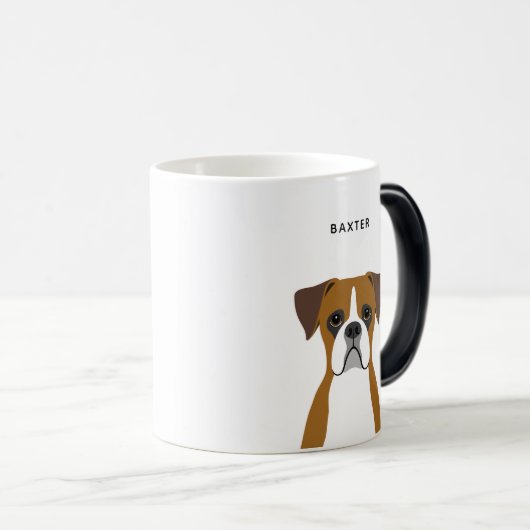 Boxer Chien Mugs (Devant droit)