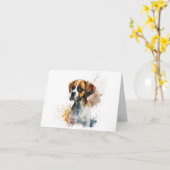 Boxer Chien N'importe quelle occasion Carte de voe (Fleur jaune)