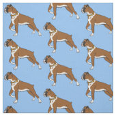 boxer chien race tissu (Échantillon)