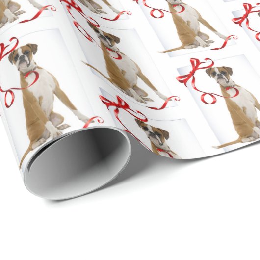 Boxer Christmas Wrapping Paper Cadeaupapier (Rol Hoek)