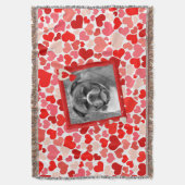 Boxer Coeurs Chien Jeter Couverture (devant Vertical)