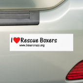 Boxer Crazy Rescue Bumpersticker - DYO (Op auto)