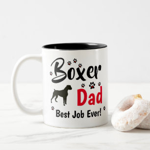 Boxer Dad - Boxer Dog GiftsGifts Tweekleurige Koffiemok