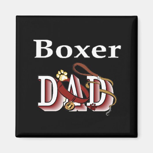 boxer dad Magnet Magneet (Voorkant)