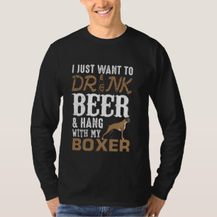 Boxer Dad T-shirt Grappige Vaderdag Hond Liefhebbe
