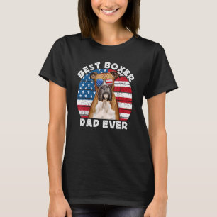 Boxer Dad voor Men Boxer Dog Dad is Owner American T-shirt