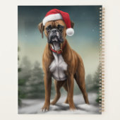 Boxer dans la neige de Noël (Dos)