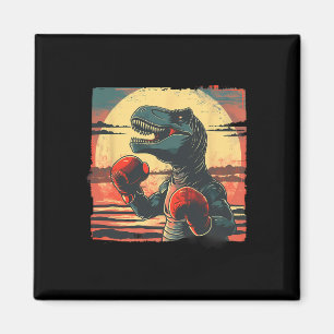 Boxer Dinosaur Boxing Dino Kickboksen T-rex Boksen Magneet