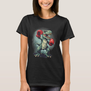 Boxer Dinosaur Boxing Dino Kickboksen T-rex Boksen T-shirt
