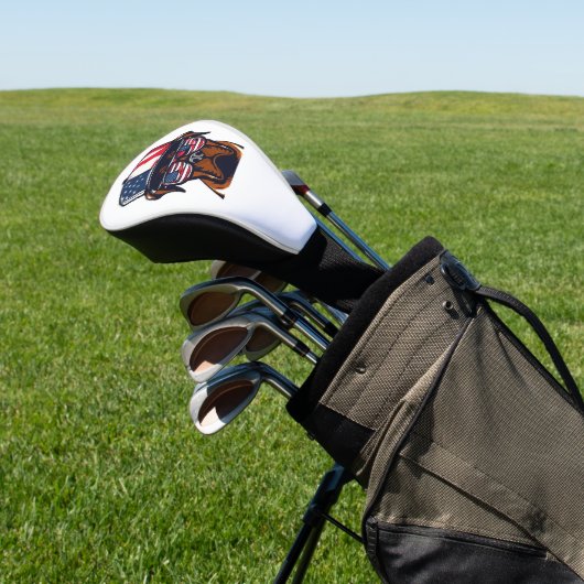 Boxer Dog 4 juli Golfheadcover (Insitu)