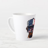 Boxer Dog 4 juli Latte Mok (Linkerhoek)