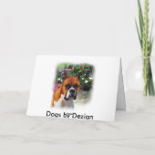 Boxer Dog Art Gifts Kaart (Achterkant)