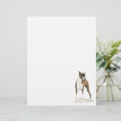 Boxer Dog Art Stationery Letter Head (Staand voorkant)