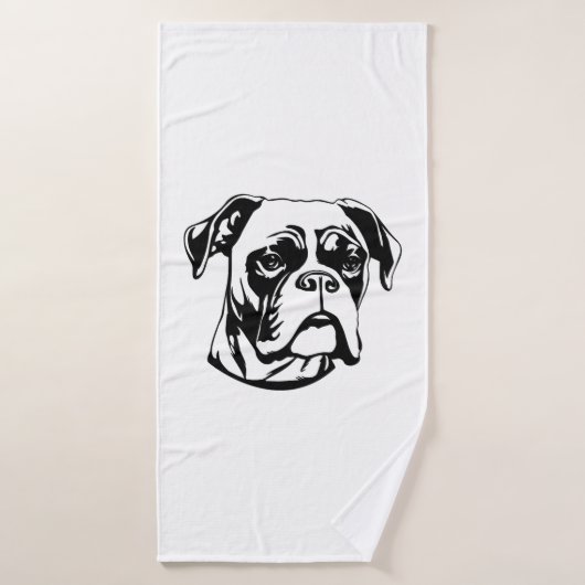 Boxer Dog Badhanddoek (Badhanddoek)