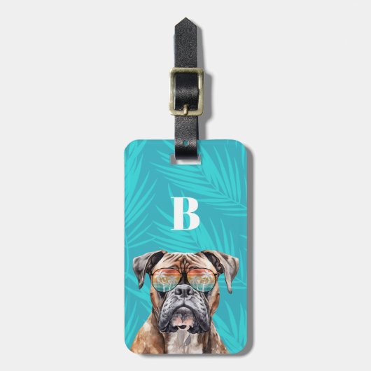 Boxer Dog Bagagelabels (Voorkant verticaal)