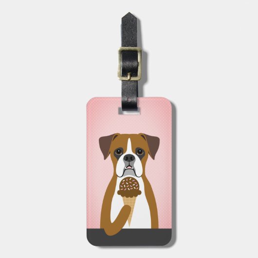 Boxer Dog Bagagelabels (Voorkant verticaal)