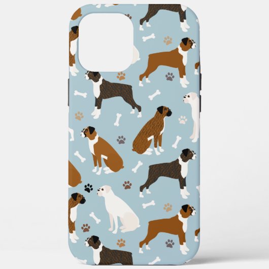 Boxer Dog Botten en Paws Hoesje-Mate iPhone Case (Achterkant)