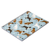 Boxer Dog Botten en poten Notitieboek (Linkerzijde)