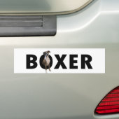 Boxer Dog Bumpersticker - BOXER (Op auto)