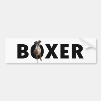 Boxer Dog Bumpersticker - BOXER