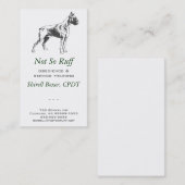 Boxer Dog Business Visitekaartje (Voorkant / Achterkant)