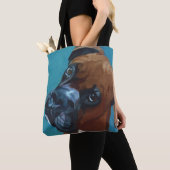 Boxer Dog Canvas tas (Dichtbij)