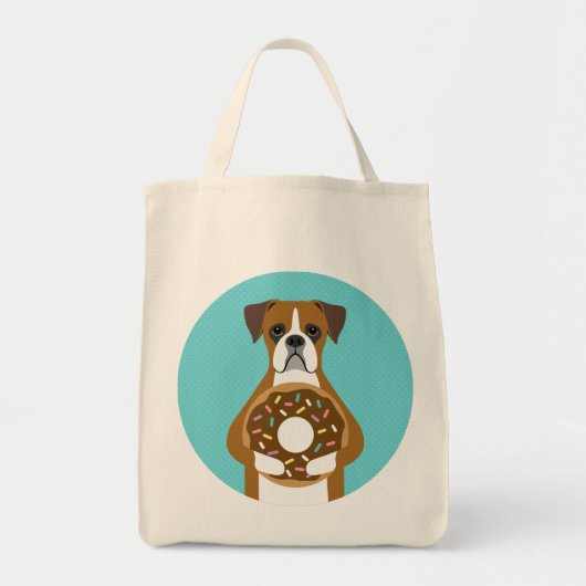 Boxer Dog Canvas tas (Voorkant)