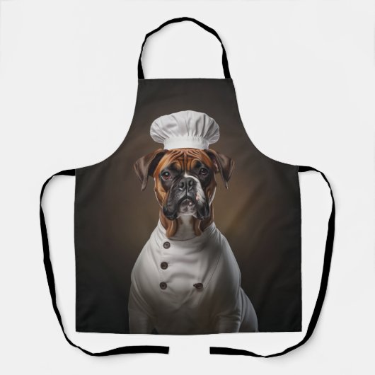 Boxer Dog Chef Schort (Voorkant)