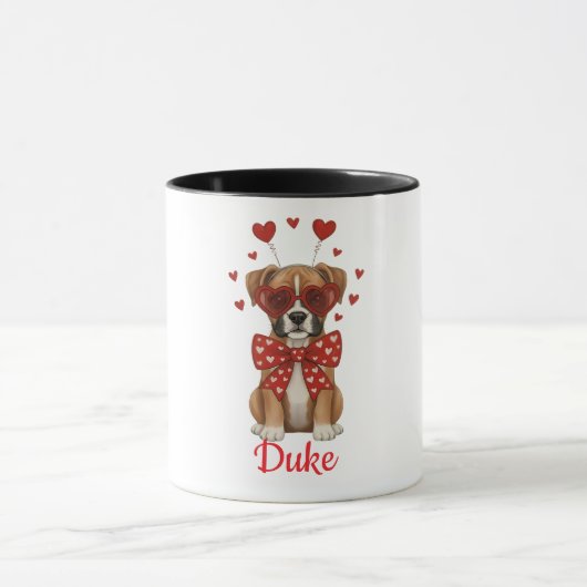 boxer dog coffee mug Valentine's Day 2026 (Centre)