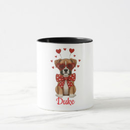 boxer dog coffee mug Valentine's Day 2026 Mok