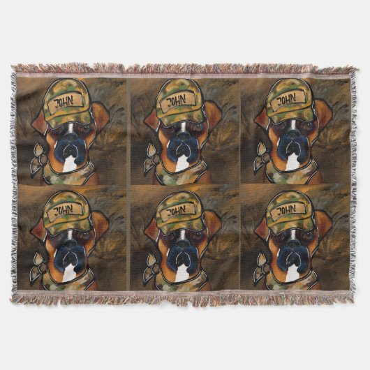 Boxer Dog Deken (Voorkant)