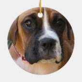Boxer Dog Design Ornament (Achterkant)
