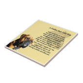 Boxer Dog Father Poem Tile Tegeltje (Zijkant)