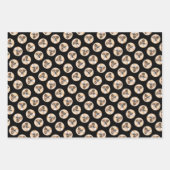 Boxer Dog Fawn Schilderij Uncropped Ear Schattigee Inpakpapier Vel (Voorkant 3)