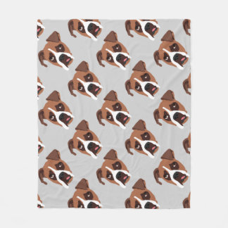 Boxer Dog Fleece Blanket, medium