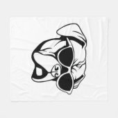 Boxer Dog Fleece Deken (Voorkant (Horizontaal))