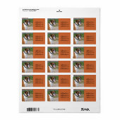 Boxer Dog-fotolabel Etiket (Full Sheet)
