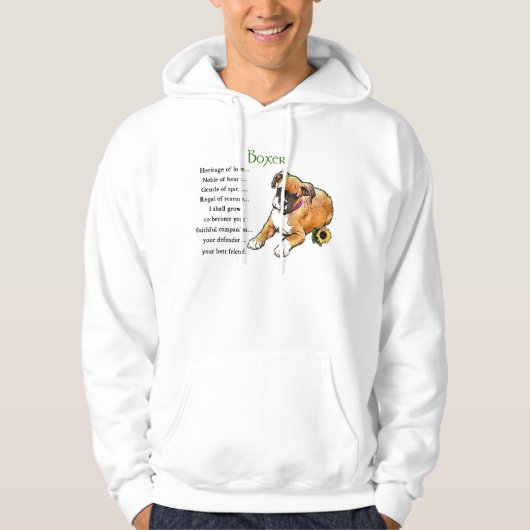 Boxer Dog Gifts Sweatshirt Hoodie (Voorkant)